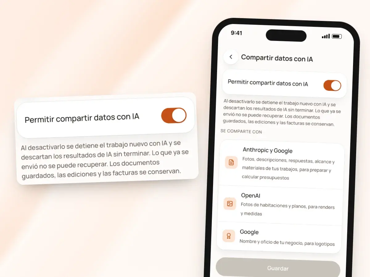 Compartir datos con IA en un teléfono: el interruptor para desactivarlo y con quién se comparten los datos del trabajo